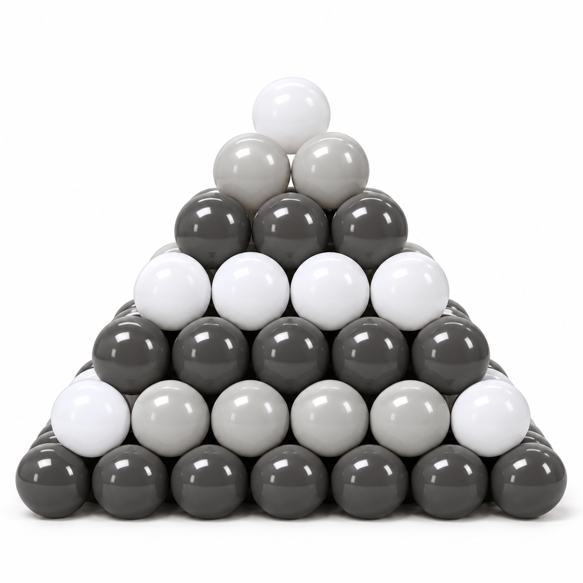 Elissio grondbox ballen 50 stuks grijs, lichtgrijs en wit