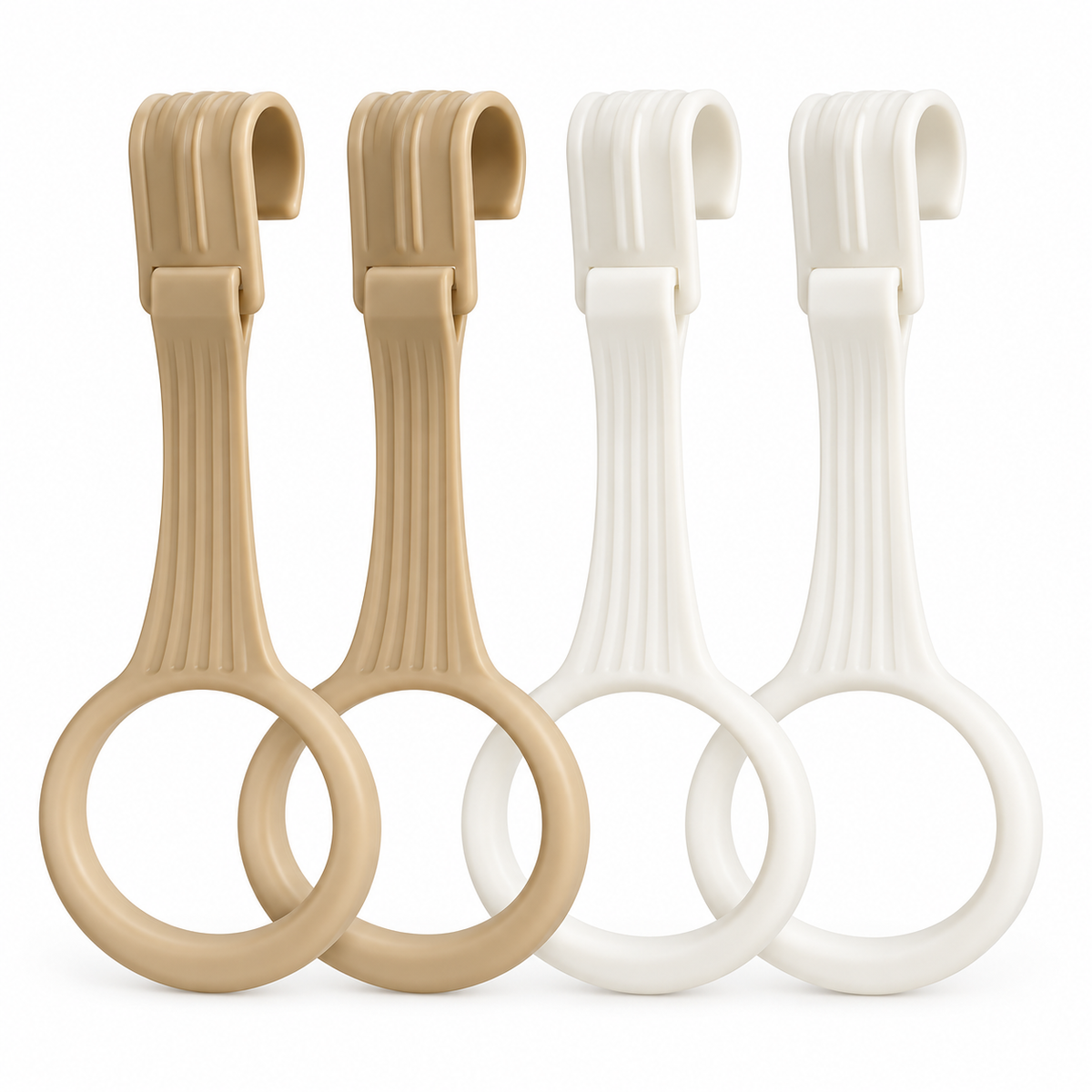 Elissio pull rings beige, set van 4