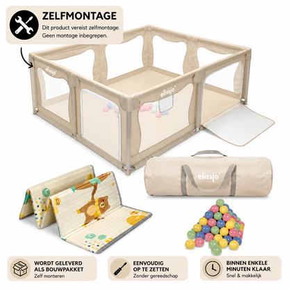 Elissio® Grondbox 180×150 cm Beige