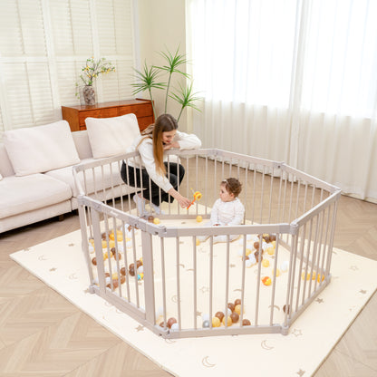 Japandi Beige Wooden Foldable Ground Box Multifunctional 130x130x70