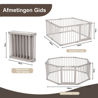 Japandi Beige Wooden Foldable Ground Box Multifunctional 130x130x70