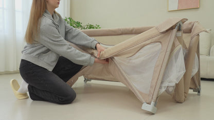 Elissio® Grondbox Inklapbaar 150x150 - Beige Speelballen Edition