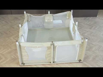 Elissio® Playpen 120×120 cm Gray